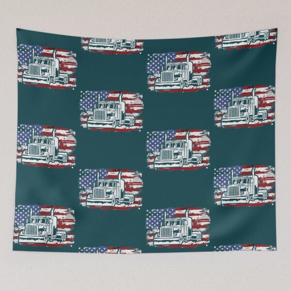 Item preview, Truck American Flag Trucker Truck  designed and sold by acghouse90.