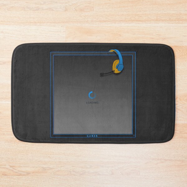 Item preview, Gamer monitor, loading screen, headset, modern design designed and sold by Svitac.