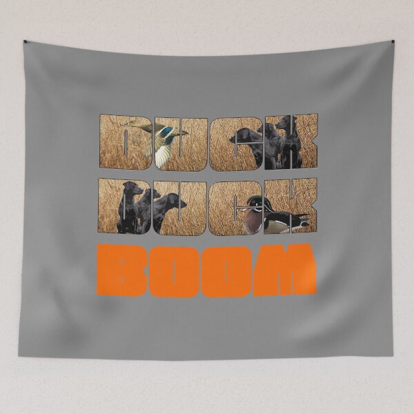 Item preview, DUCK DUCK BOOM Duck Hunting Lab Loving Design with Labradors, Mallards and Wood Ducks is Perfect for Outdoor Enthusiasts and Hunters designed and sold by LifeCrush.