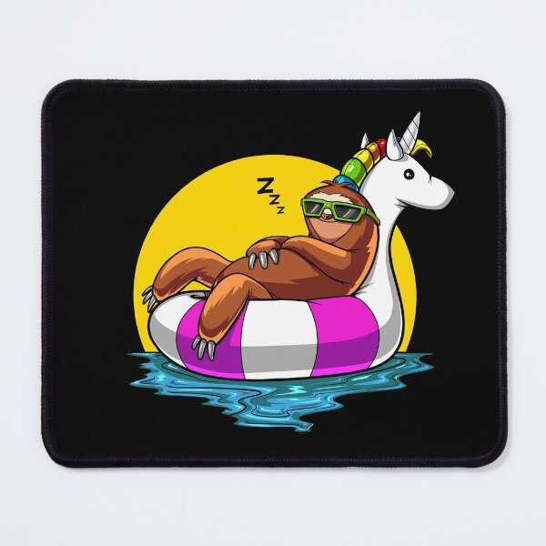 Item preview, Sloth Riding Unicorn Float Pool Party designed and sold by underheaven.