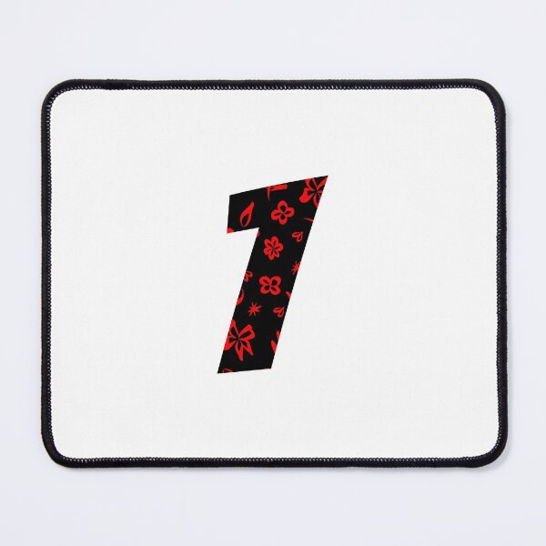 Item preview, Digit 1 (One) with floral pattern designed and sold by ns-dot-design.