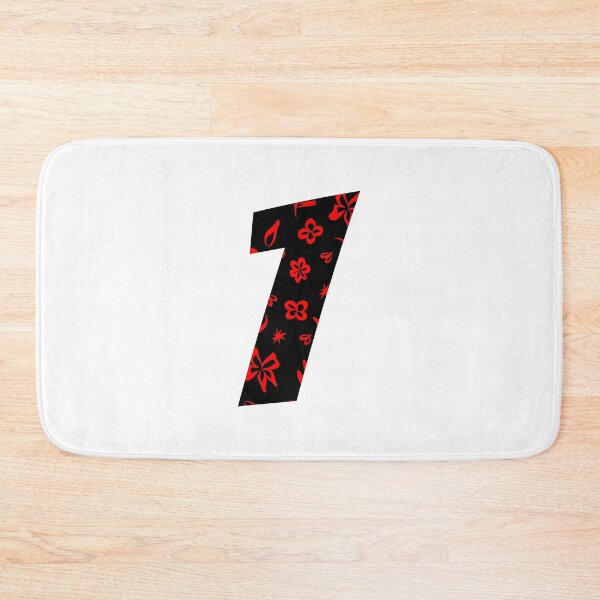 Item preview, Digit 1 (One) with floral pattern designed and sold by ns-dot-design.