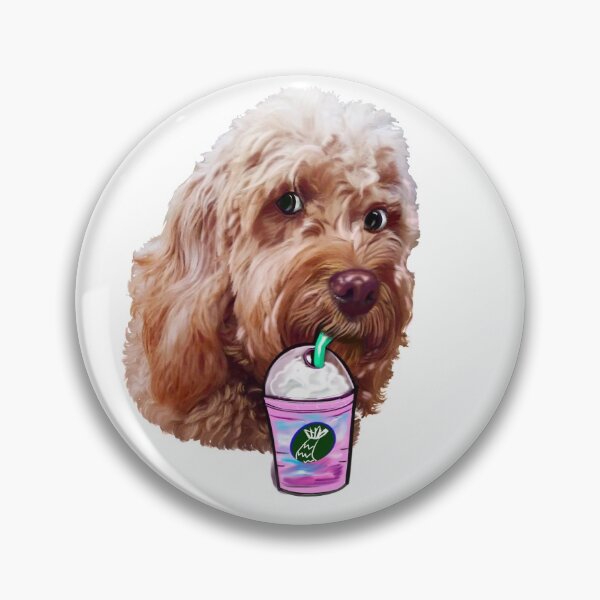 Item preview, Cavapoo Cavoodle puppy dog iced coffee  - funny cute cavalier king charles spaniel poodle, puppy love designed and sold by Artonmytee.