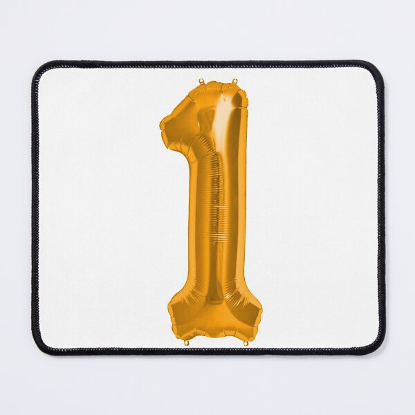 Item preview, One Number 1 Metallic orange Mylar Foil Helium Balloon for First Birthday or Anniversary designed and sold by Birthdates.