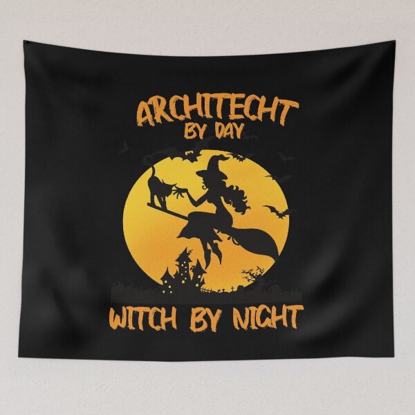 Item preview, architect by day witch by night funny saying for halloween with witch picture scary design for mom for sister designed and sold by mydreamcatcher.