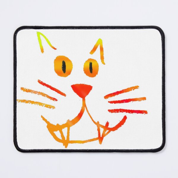 Item preview, Toothy Cat Face in Fiery Colors  designed and sold by Amanda1775.