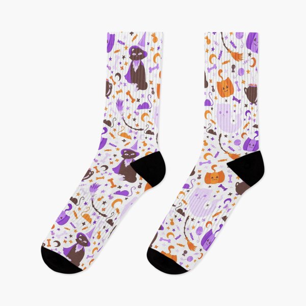 Item preview, Halloween cat pattern designed and sold by RinaGrinchik.