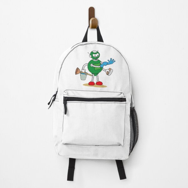 Item preview, Illustration of a robot mascot character of general services and holding cleaning supplies, ideal for field training and internal designed and sold by LucianoCosmo.