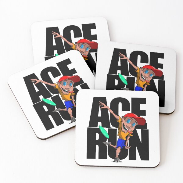 Artikelvorschau, Ace Run Guy Schwarz entworfen und verkauft von DiscGolfArt.