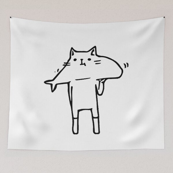 Item preview, Cat Eating Fish designed and sold by ghazalish.
