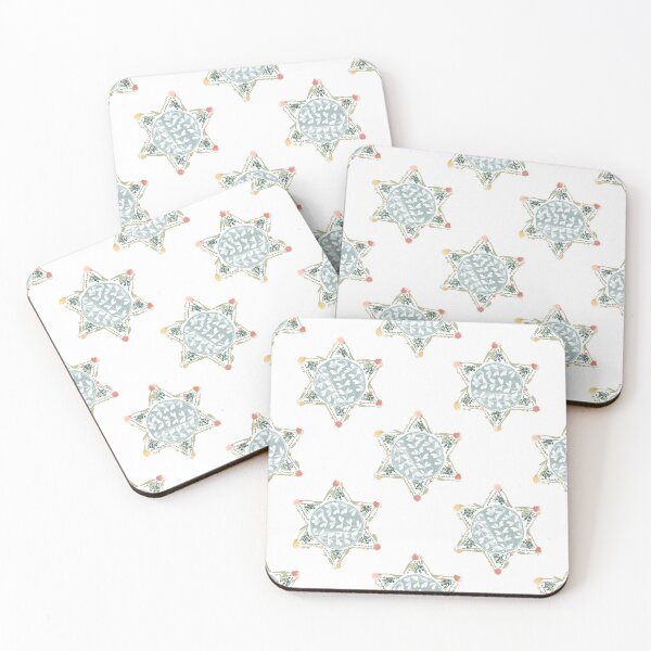 Item preview, Floral Sheriffs Star designed and sold by Miwhi’s Shop.