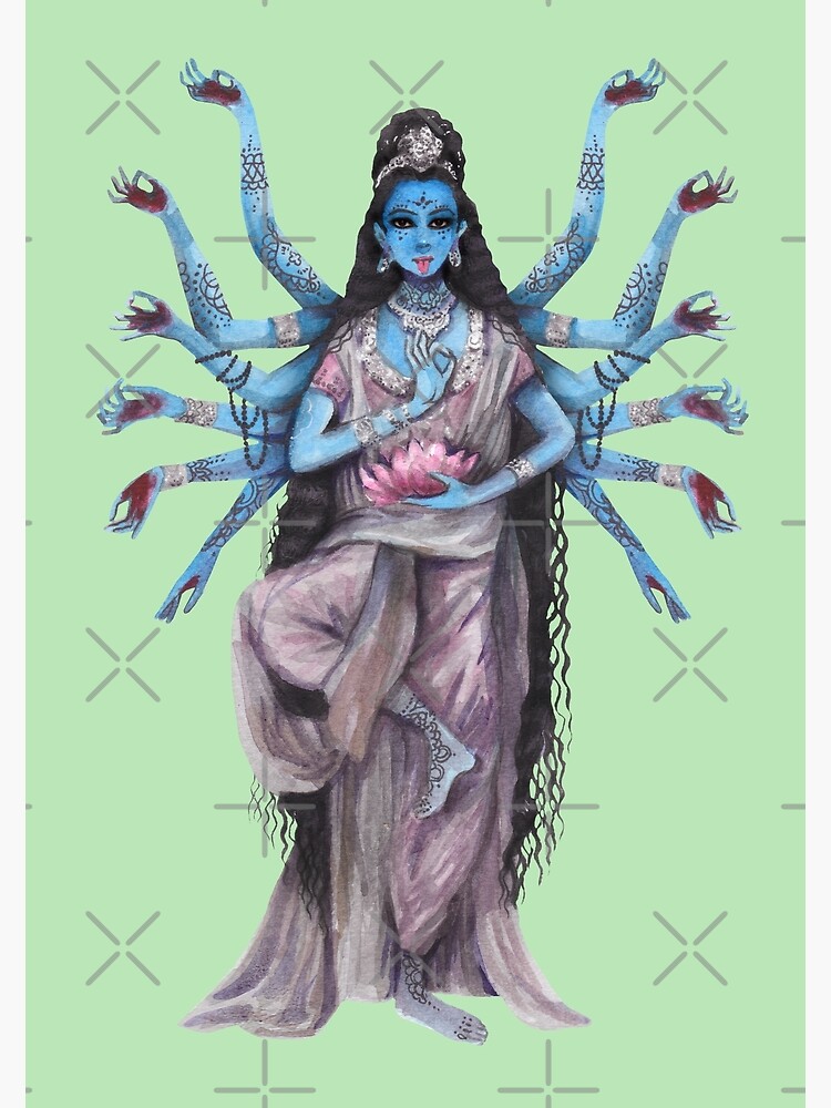 Hindu Goddess Kali Poster for Sale by S Cube Design
