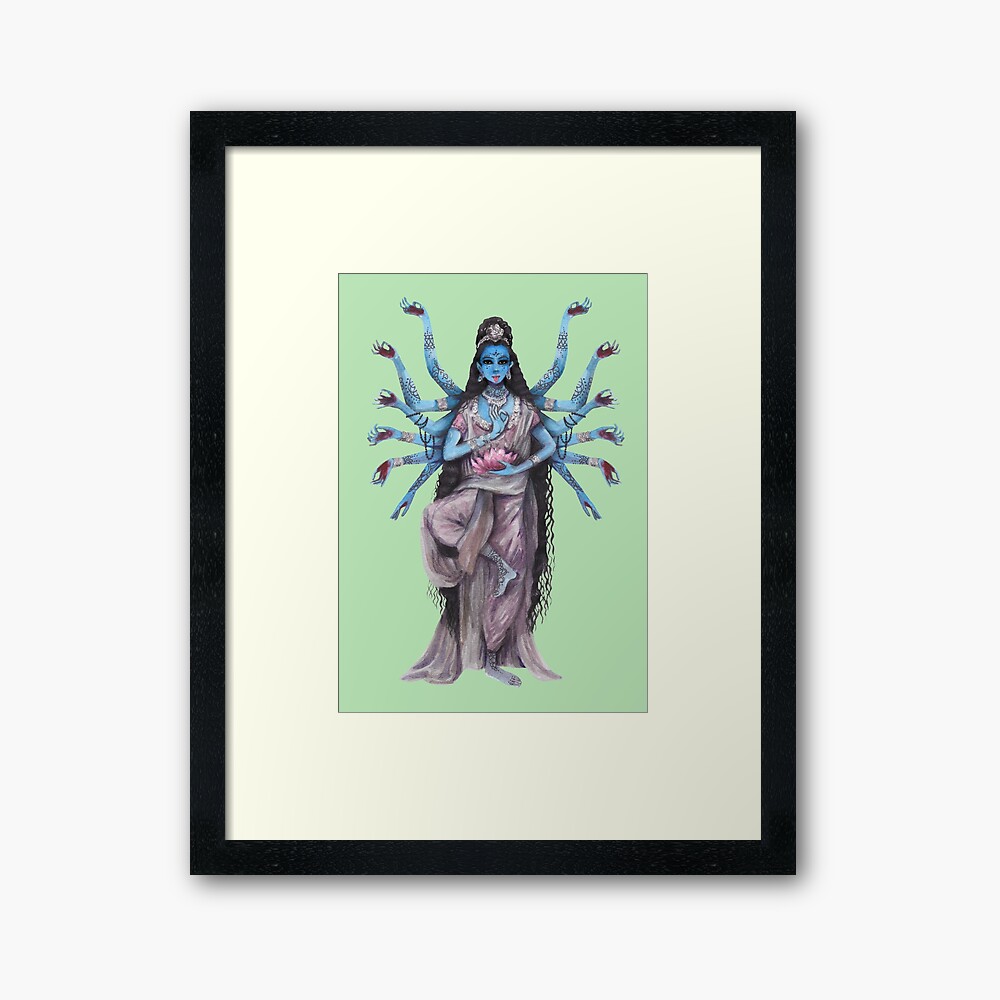 Hindu Goddess Kali Poster for Sale by S Cube Design