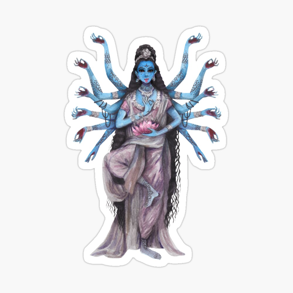 Hindu Goddess Kali Poster for Sale by S Cube Design