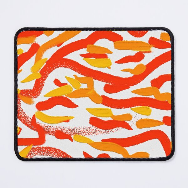 Item preview, Yellow Red Orange Colorful Bright Oil Paint Painting Abstract Art   designed and sold by hopecope.