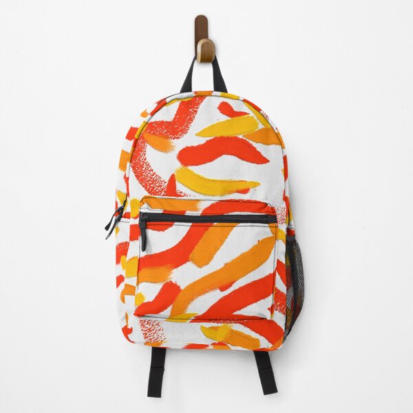 Item preview, Yellow Red Orange Colorful Bright Oil Paint Painting Abstract Art designed and sold by hopecope.