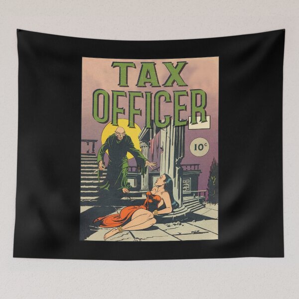 Item preview, Vintage Tax officer Fraud Retro Horror Poster Gift designed and sold by TheAplus.