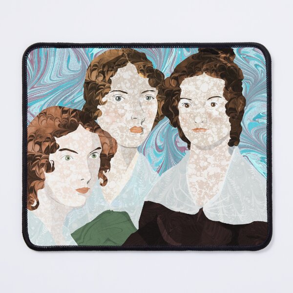 Item preview, Bronte Sisters in Marbled Bookbinding Paper designed and sold by MarbleCloud.