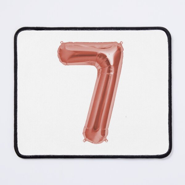 Item preview, Seven Number 7 Metallic Rose Gold Mylar Foil Helium Balloon for Seven Year Primary Schoolchild  Second Grade Student designed and sold by Birthdates.