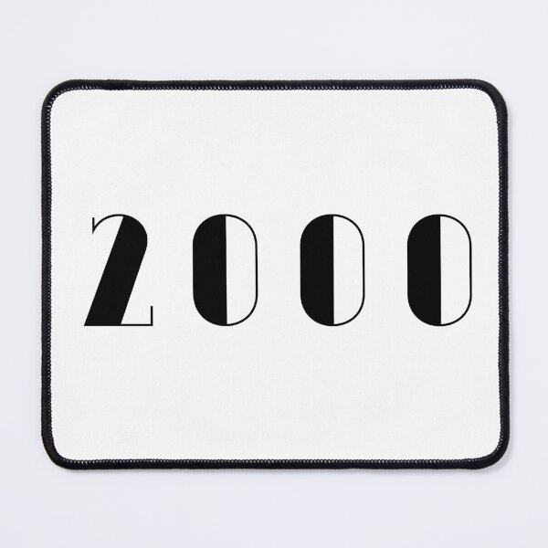 Item preview, Vintage Birthday 2000 Black Numbers Typography Birth Date designed and sold by Birthdates.