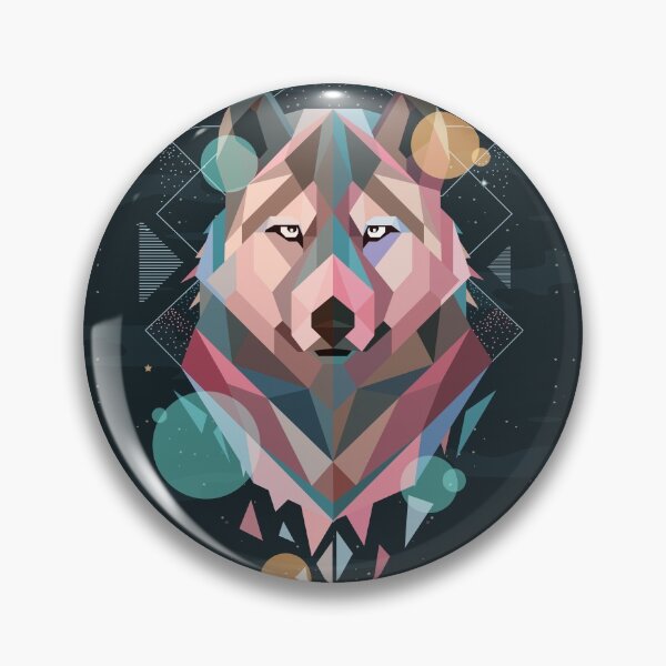 Item preview, Artistic colorful geometric dog designed and sold by urban-color.