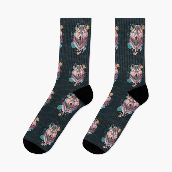 Item preview, Artistic colorful geometric dog designed and sold by urban-color.