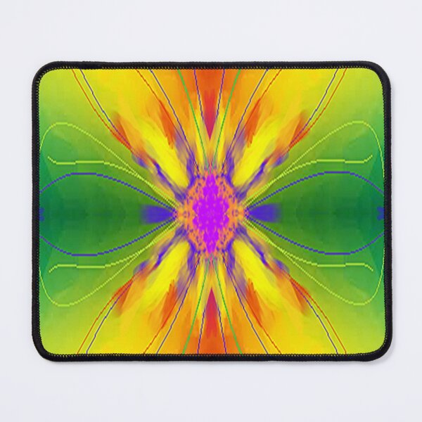Item preview, Vibrant bright red,yellow and green , psychedelic arte abstracto,abstract art design designed and sold by Adri Barnard.