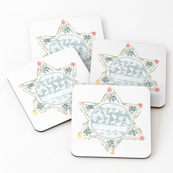 Item preview, Floral Sheriffs Star designed and sold by Miwhi’s Shop.