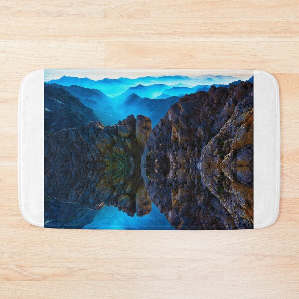 Item preview, Blue Clouds Above and Below The Mountain | Aesthetic View designed and sold by cypher33.