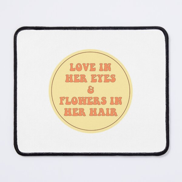Item preview, LOVE IN HER EYES and FLOWERS IN HER HAIR designed and sold by ChrisCutsDesign.
