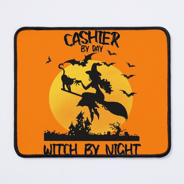 Item preview, cashier by day witch by night funny saying for halloween with witch picture scary design for mom for sister designed and sold by mydreamcatcher.