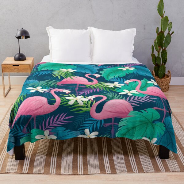 Item preview,  Flamingo and flowers designed and sold by Designhub14.