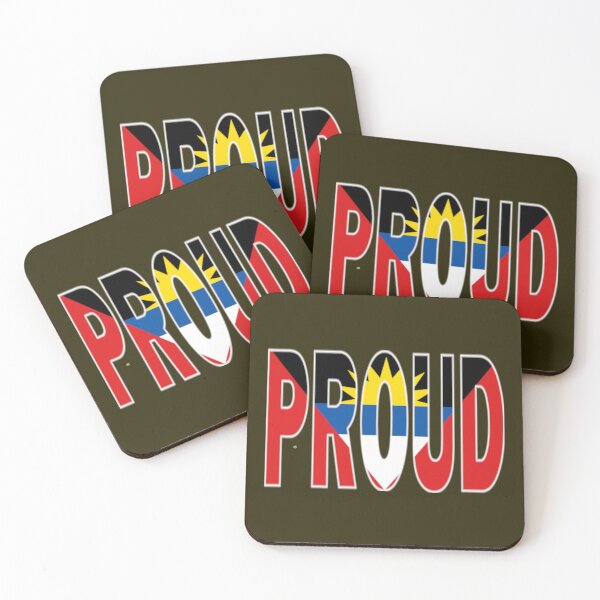 Item preview, Antigua Flag in The Word Proud - Barbuda - Soca Mode designed and sold by Soca-Mode.