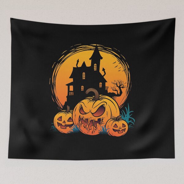 Item preview, Scary Halloween Horror Nights and Spooky Face Pumpkins Halloweentee designed and sold by mituturi.