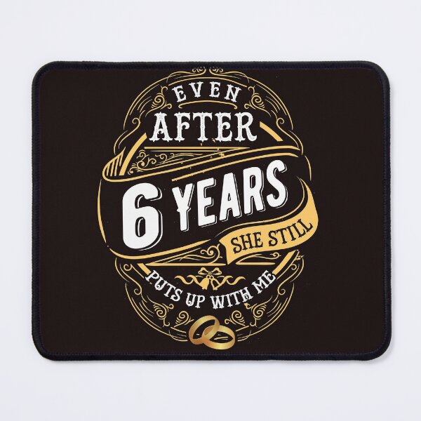 Item preview, Funny Wedding Anniversary Gift 6 years Wedding Marriage Gift Essential T-Shirt designed and sold by Dee Lim.