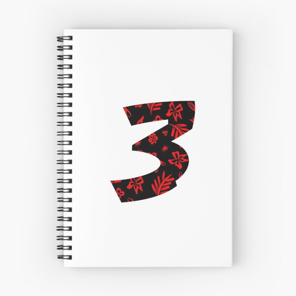 Item preview, Digit 3 (three) with floral pattern designed and sold by ns-dot-design.