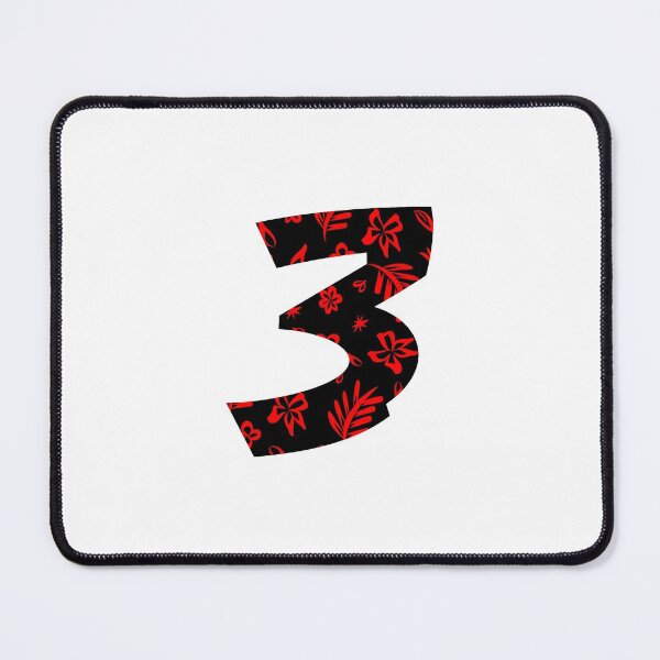 Item preview, Digit 3 (three) with floral pattern designed and sold by ns-dot-design.