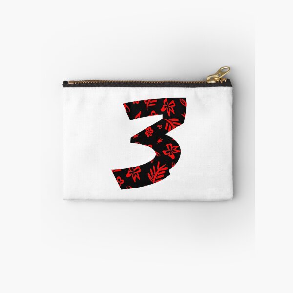 Item preview, Digit 3 (three) with floral pattern designed and sold by ns-dot-design.