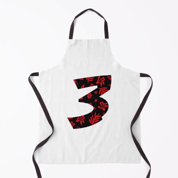 Item preview, Digit 3 (three) with floral pattern designed and sold by ns-dot-design.