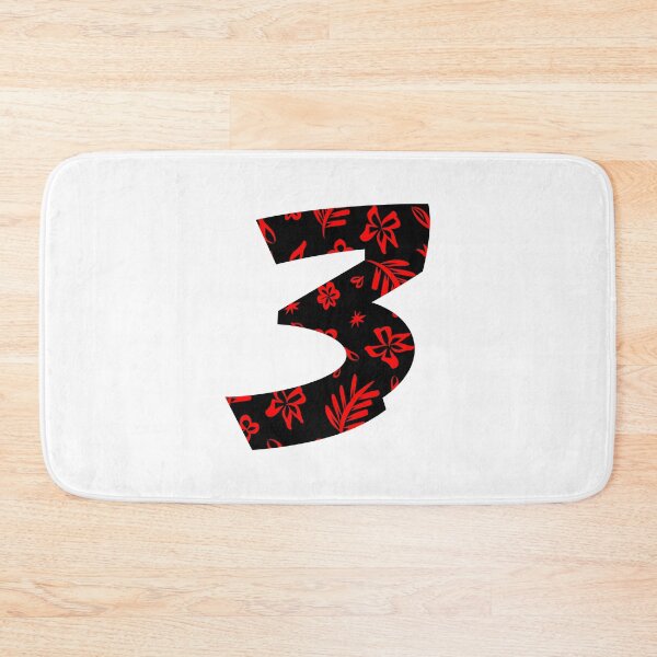 Item preview, Digit 3 (three) with floral pattern designed and sold by ns-dot-design.