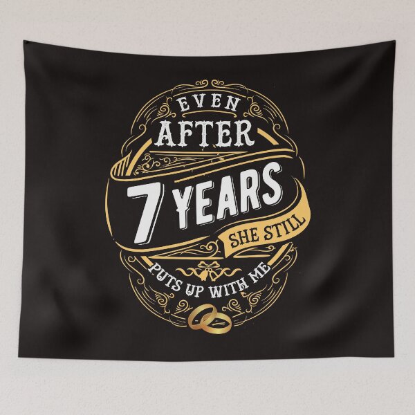 Item preview, Funny Wedding Anniversary Gift 7 years Wedding Marriage Gift Essential T-Shirt designed and sold by Dee Lim.