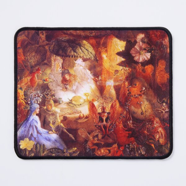 Item preview, FAIRIES AND CAPTIVE ROBIN IN WOODLAND designed and sold by BulganLumini.