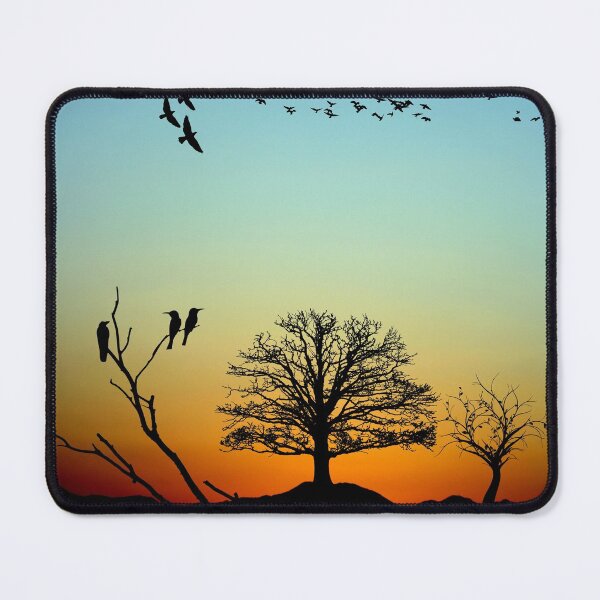 Item preview, Sunset over trees and birds designed and sold by RiadMannan.