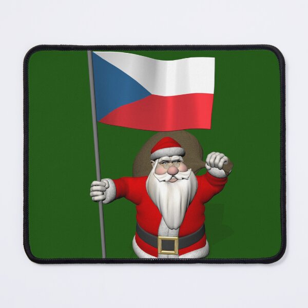 Item preview, Santa Claus With Flag Of Czech Republic designed and sold by Mythos57.