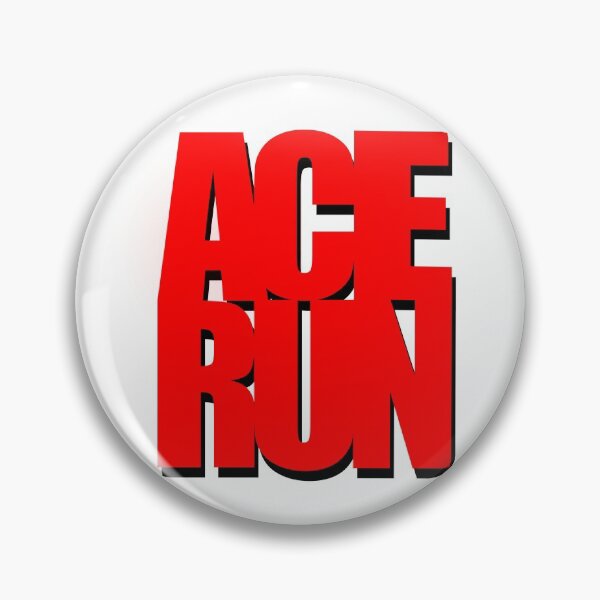 Item preview, Ace Run Red Lifted Letters designed and sold by DiscGolfArt.