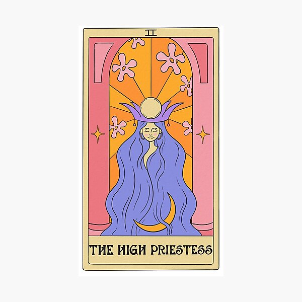 The High Priestess Tarot Card Photographic Print For Sale By Mossandmoon Redbubble 5447