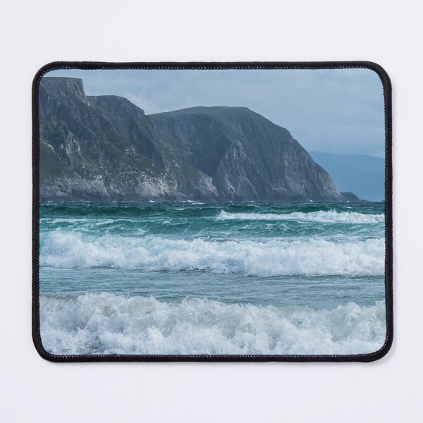 Item preview, The stormy Atlantic Ocean and mountains view from the Keel Beach on Achill Island, County Mayo on the west coast of the Republic of Ireland designed and sold by AlbertMi.