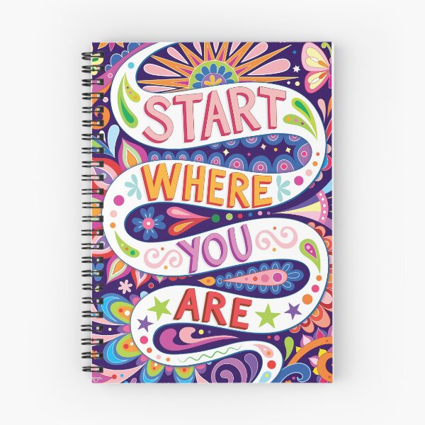 Item preview, Start where you are - Colorful hand-lettering art by Thaneeya McArdle designed and sold by Thaneeya McArdle.