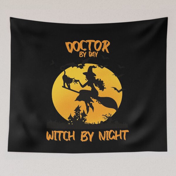 Item preview, doctor of architect by day witch by night funny saying for halloween with witch picture scary design for mom for sister designed and sold by mydreamcatcher.