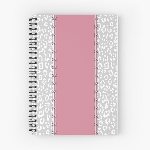 Item preview, Geopard, animal print, vertical stripes, stitched, pastel pink, light grey, white designed and sold by Svitac.